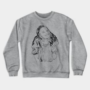 Sketch post girl Crewneck Sweatshirt